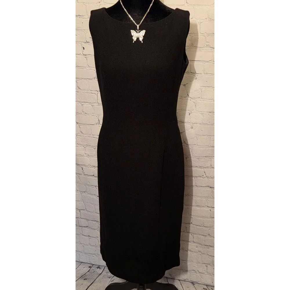 Frascara Beker Fashions Toronto Vintage 100% Wool, Lined Sz 8 Little Black Dress